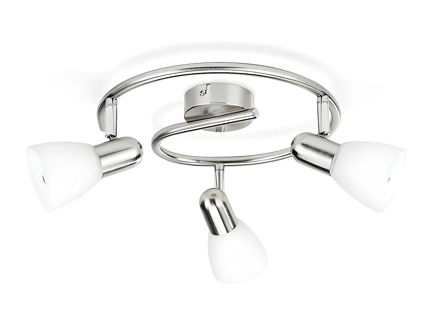 TechBrey Lámpara de Techo 3 Focos Espiral PHILIPS Burlap