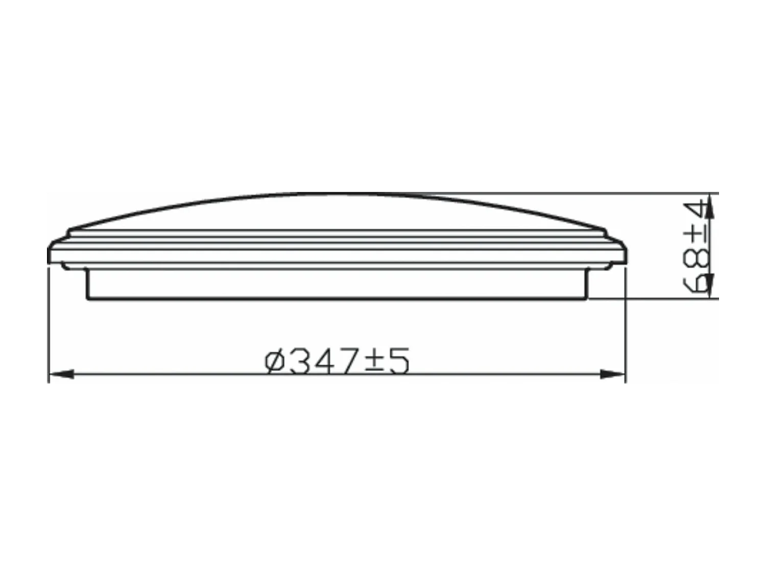 Plafoniera LED 17W IP44 Spray Argento