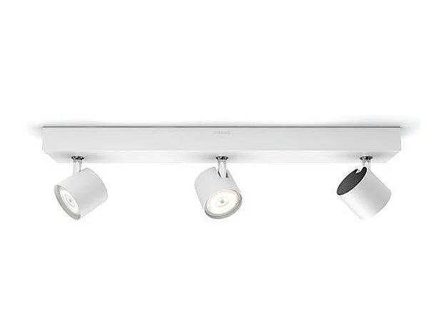 TechBrey Lámpara de Techo LED Regulable WarmGlow 3 Focos 3x4.5W PHILIPS Star