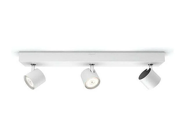 Plafonnier LED Dimmable WarmGlow avec 3 Spots 3x4.5W  Star Blanc 2200 - 2700K