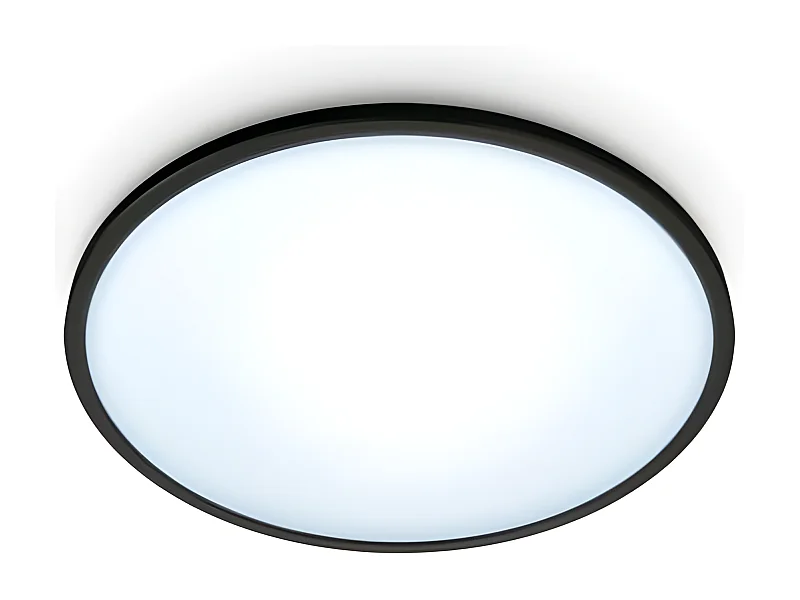 Plafonnier LED Dimmable CCT Smart WiFi+Bluetooth 14W WiZ Noir 2700K - 6500K