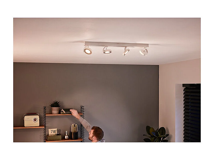 TechBrey Lámpara de Techo LED Regulable 4x4.5W PHILIPS Clockwork