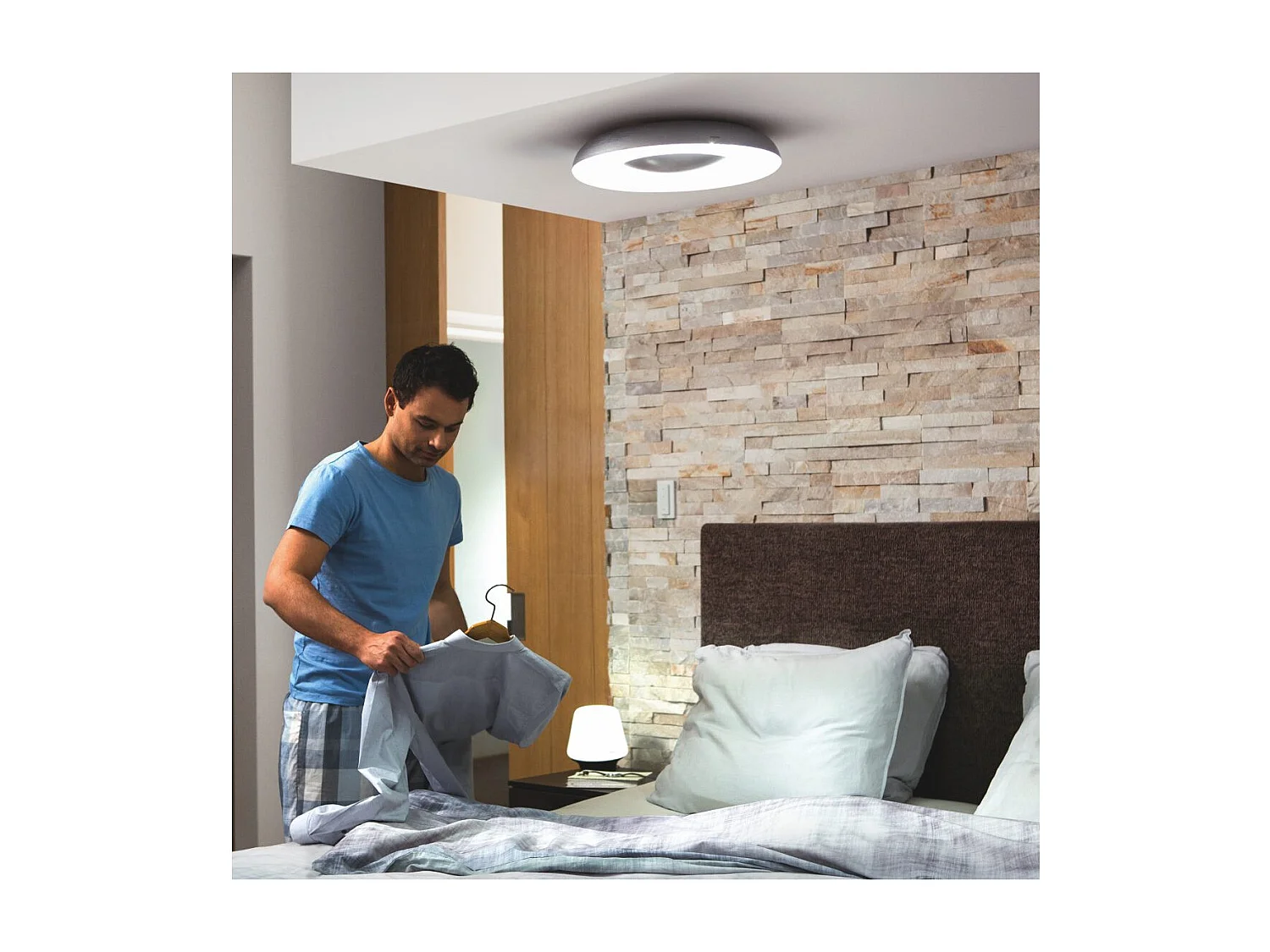 Plafón LED 27W White Ambiance Hue Still Negro