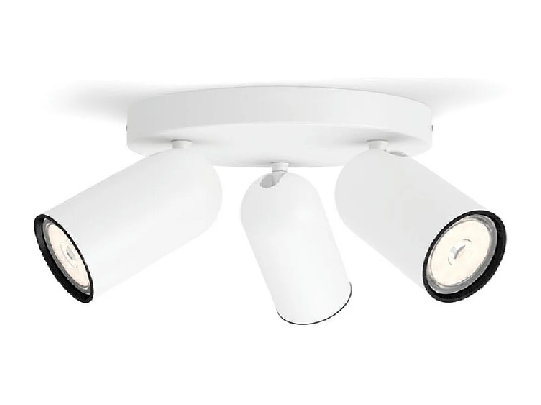 Plafonnier  3 Spots Pongee Blanc