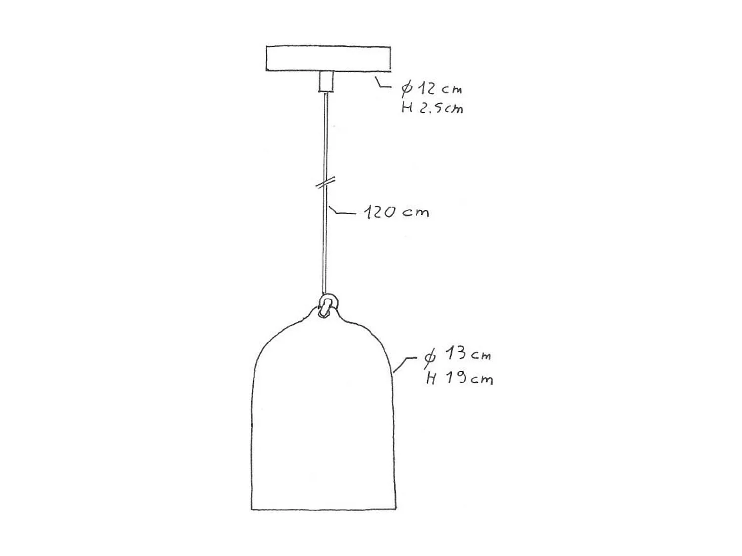 Lampada a Sospensione CREATIVE-CABLES Modello PDM Mini Campana XS Ossido