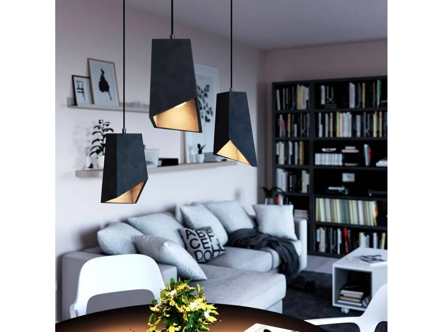 Lampada a Sospensione Modello PDMCRRM04KPAC01CG Prisma CREATIVE-CABLES Grigio Grafite