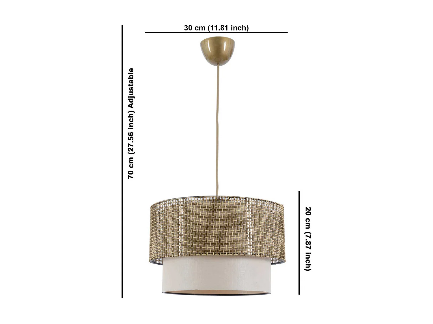 Suspension en métal Coral