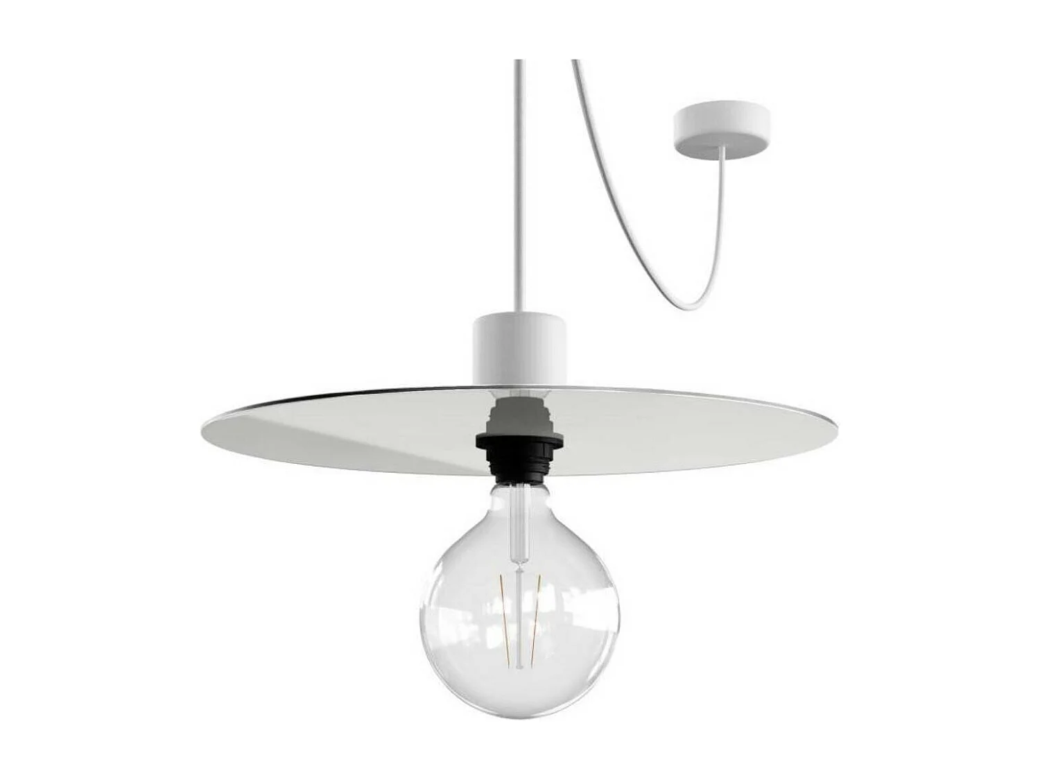 Lampada a Sospensione in Aluminio per Esterni IP65 Eiva Elegant PDEBIEL0250SM01DDBIA CREATIVE-CABLES Bianco