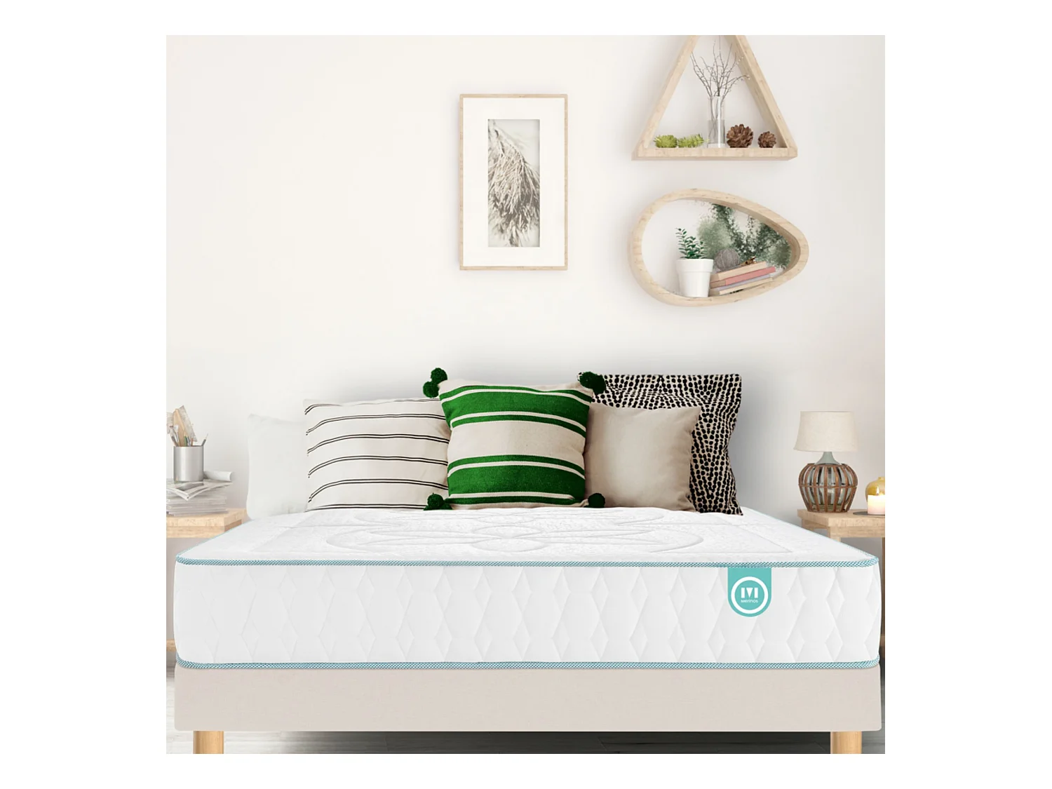 Matelas latex 100% naturel 7 zones 22cm Merinos COZYGREEN 2 - 160x200