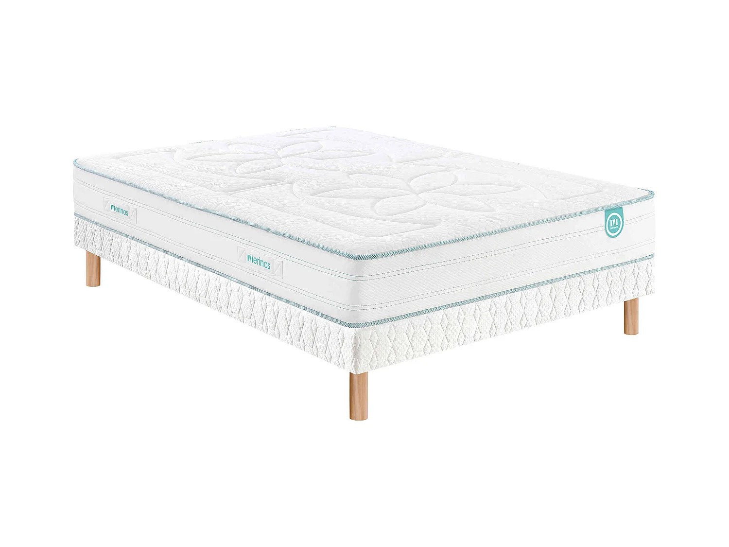 Matelas latex 100% naturel 7 zones 22cm Merinos COZYGREEN 2 - 90x200