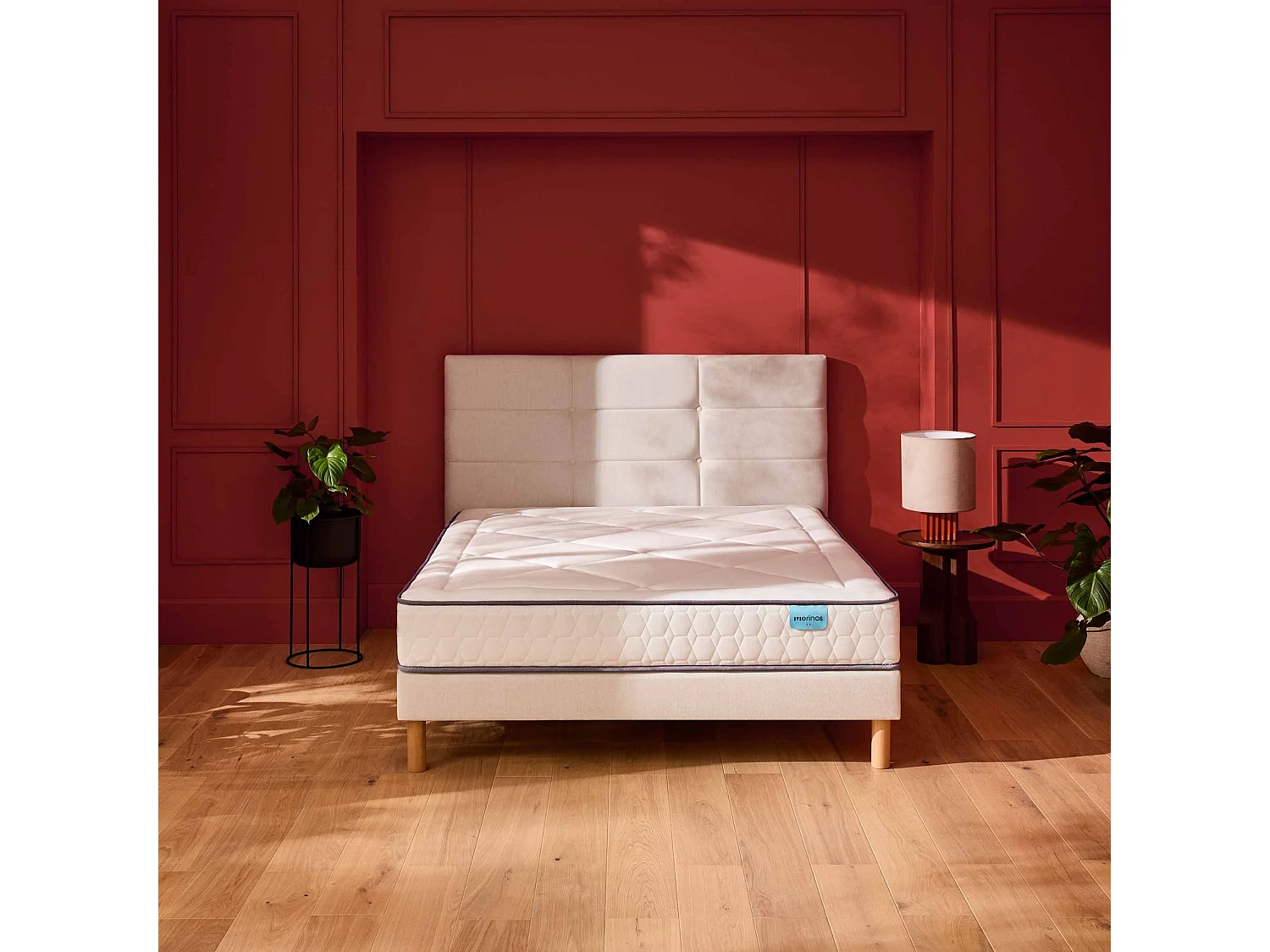 Matelas Merinos ressorts ensachés, mémoire de forme et latex Full Bed 90x200