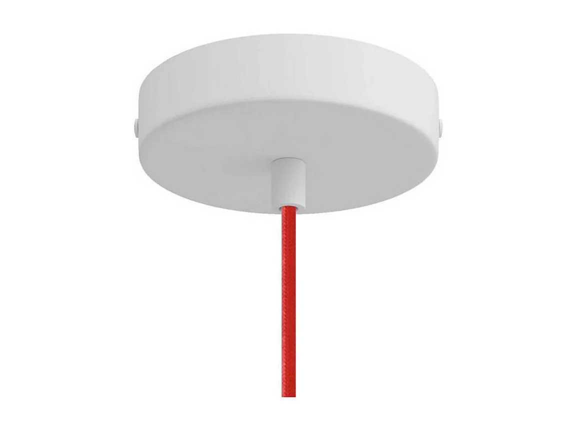 Lampada a Sospensione CREATIVE-CABLES Modello PDM_ Campana M Bianco Lucido