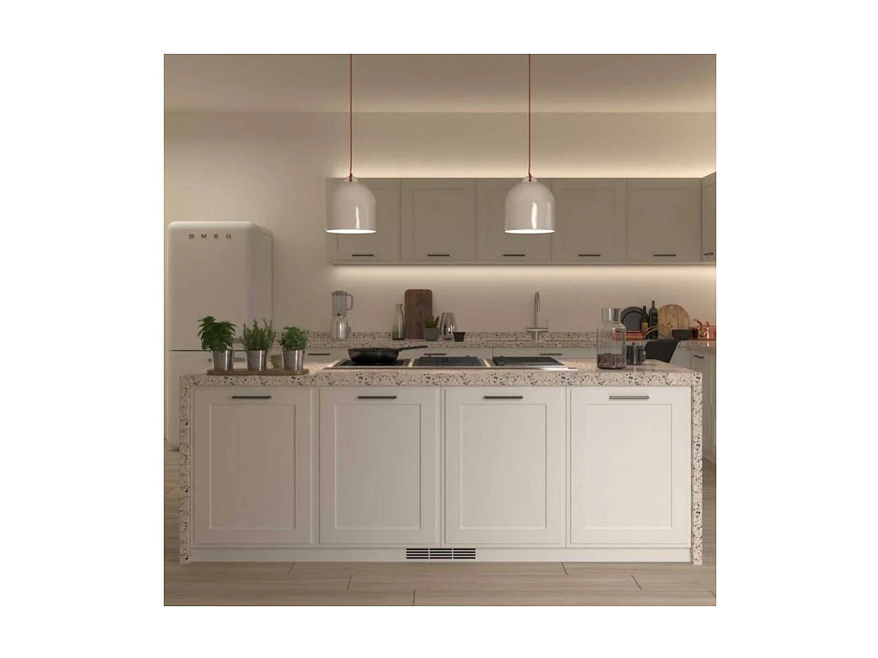 Lampada a Sospensione CREATIVE-CABLES Modello PDM_ Campana M Bianco Lucido