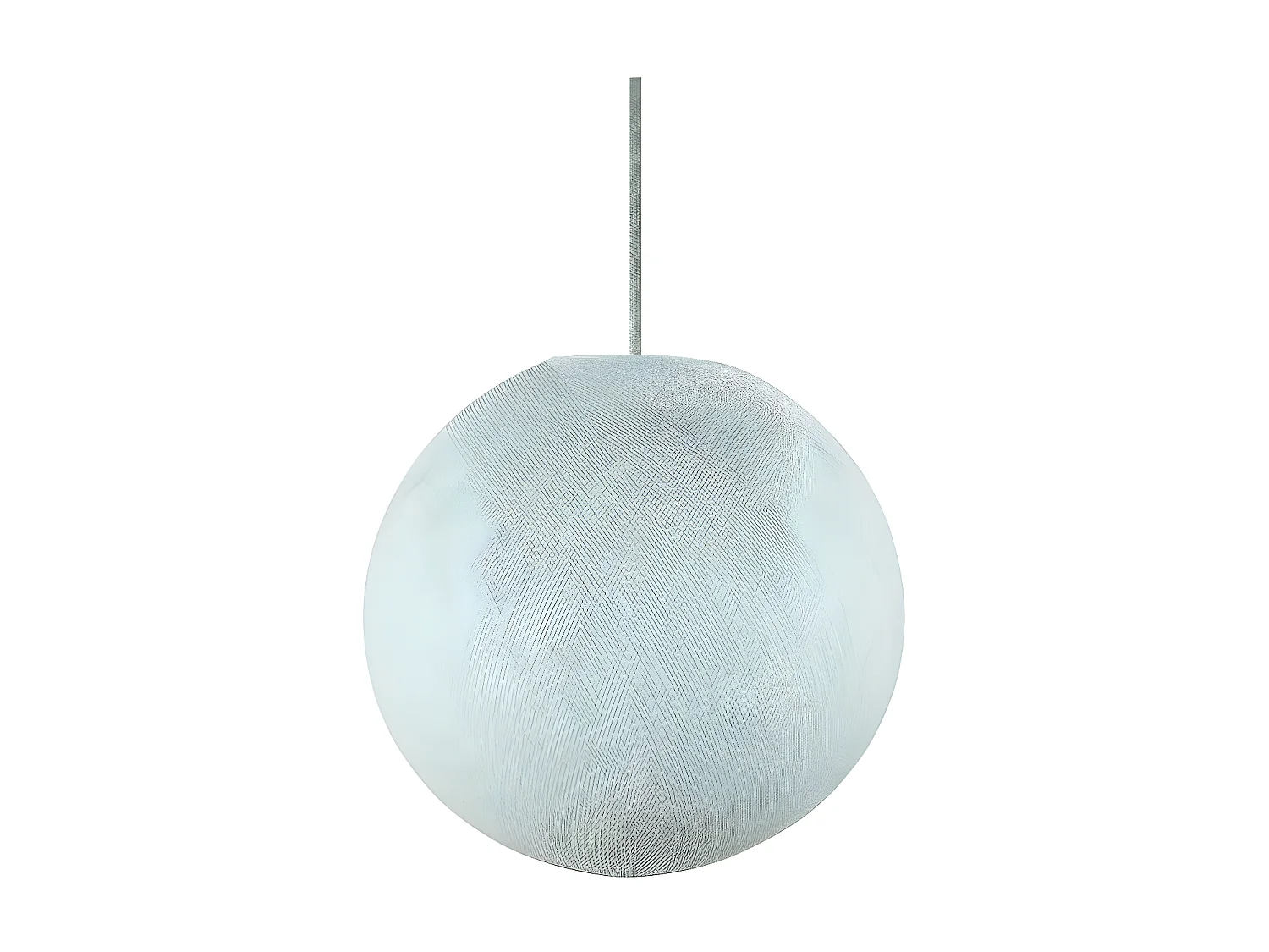 Lampada a Sospensione CREATIVE-CABLES Modello PSMVBOR_ Sfera XS Azzurro Cielo