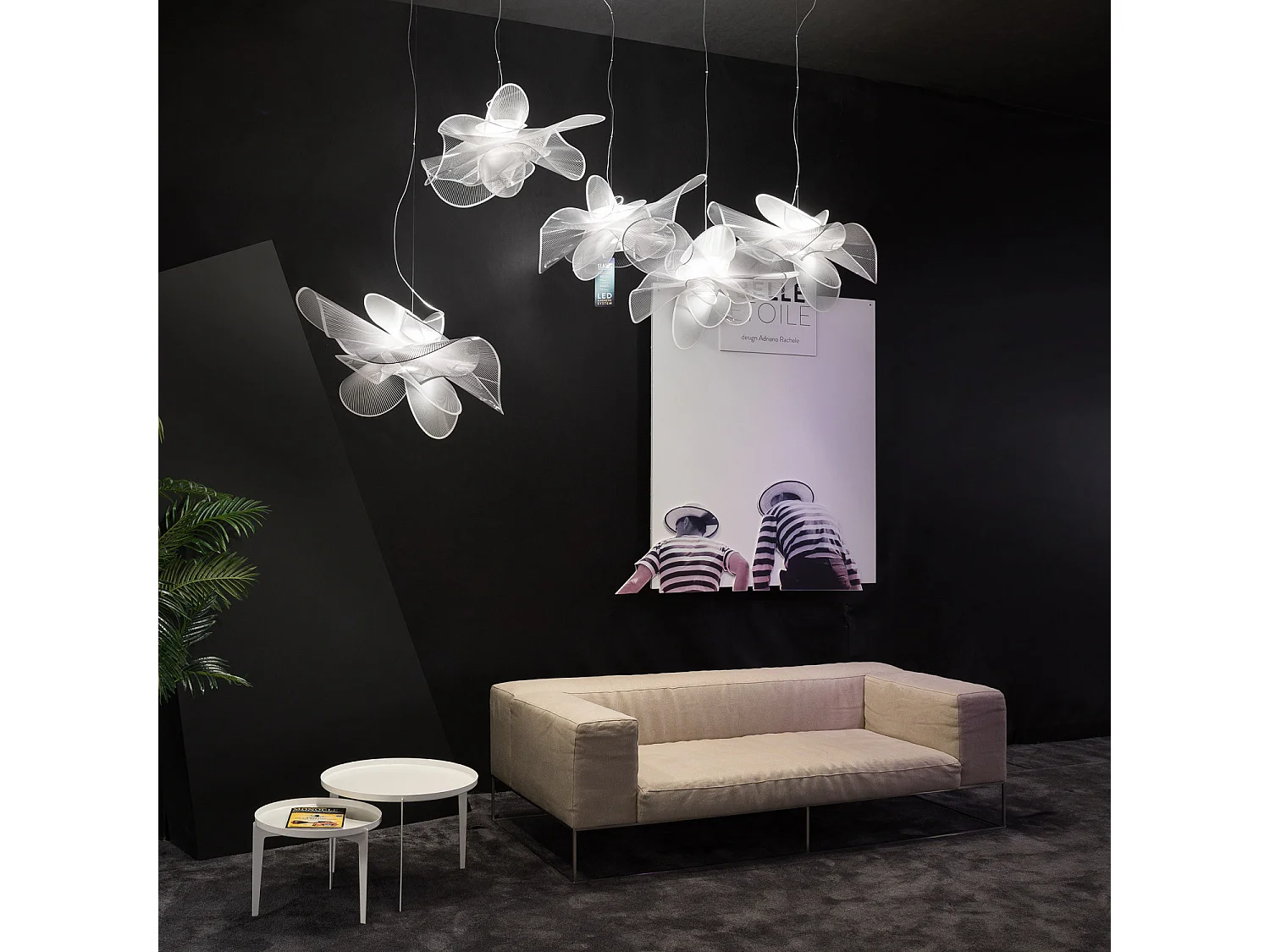 Lampada a Sospensione SLAMP La Belle Étoile Suspension Bianco