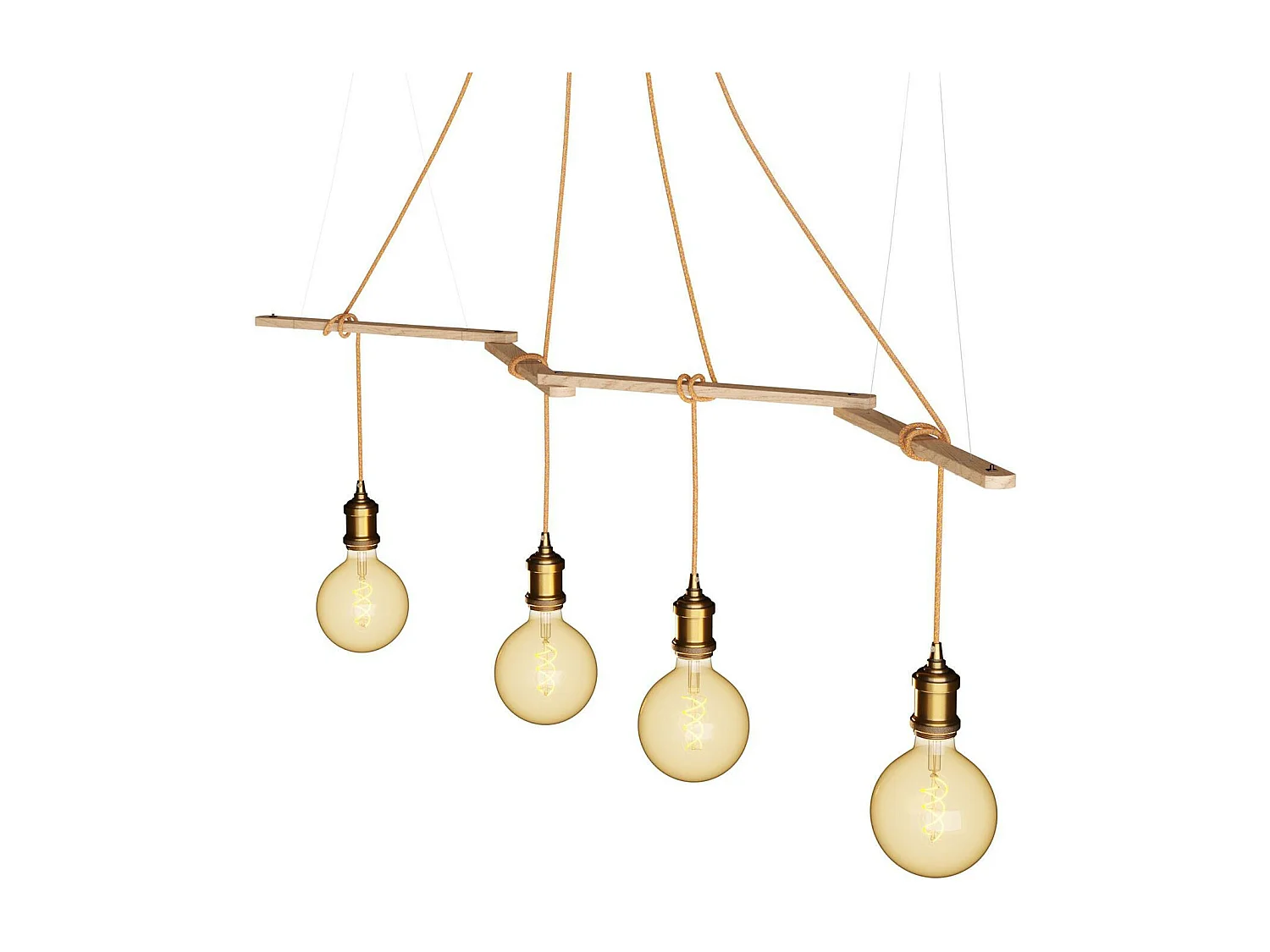 Soporte de Techo Zigh-Zagh para Lámparas Colgantes Creative-Cables Modelo ZIGH-ZAGH01 Natural