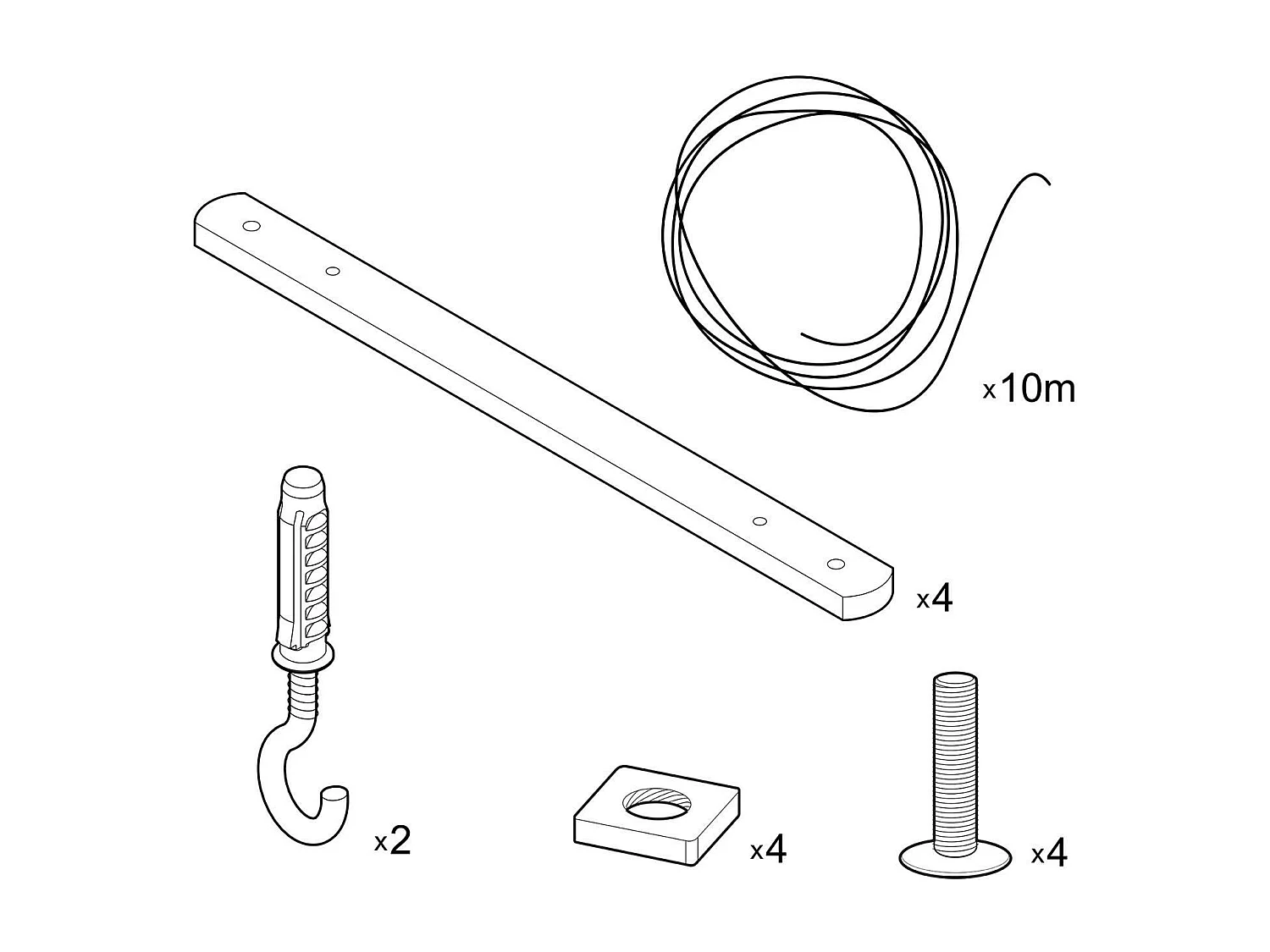 Soporte de Techo Zigh-Zagh para Lámparas Colgantes Creative-Cables Modelo ZIGH-ZAGH01 Natural
