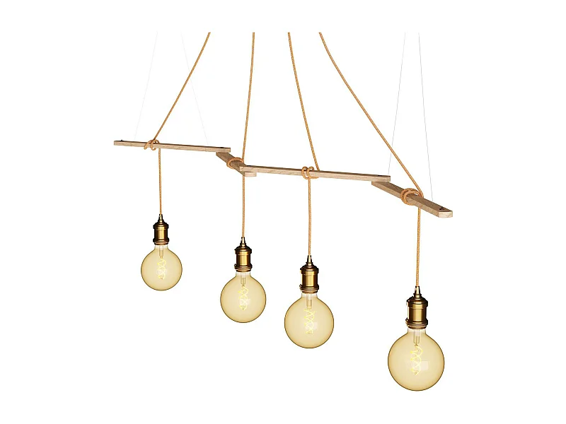 Soporte de Techo Zigh-Zagh para Lámparas Colgantes Creative-Cables Modelo ZIGH-ZAGH01 Natural