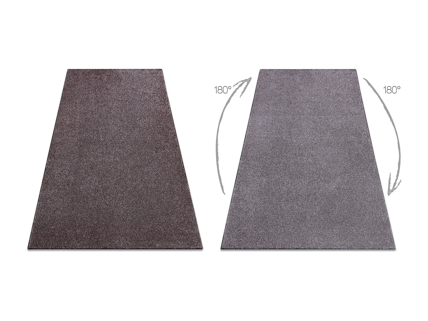 TAPIS - MOQUETTE SAN MIGUEL marron 41 plaine couleur unie 100x200 cm