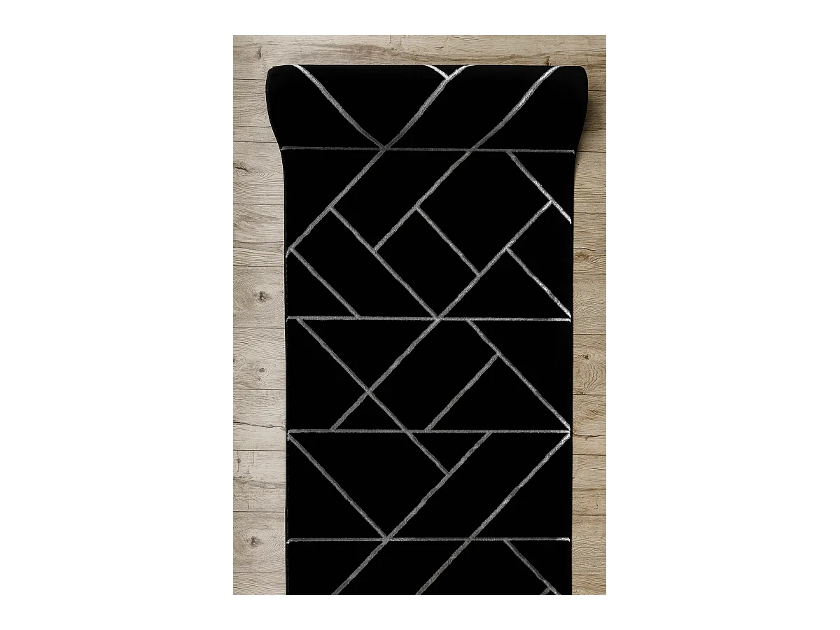 Tapis de couloir EMERALD exclusif 7543 glamour, élégant géométriqu 80x360 cm
