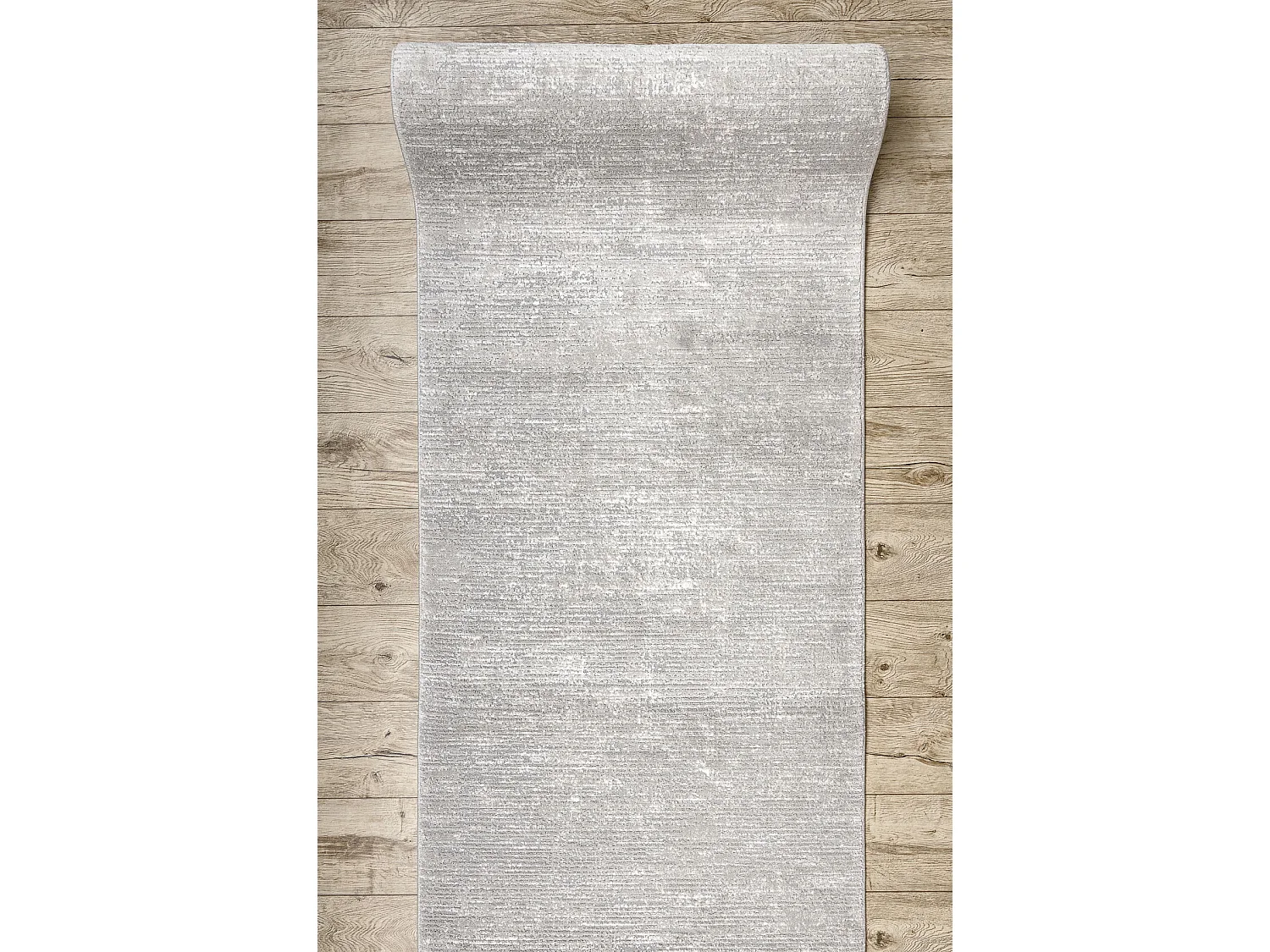 Modern Läufer TULS 51248 strukturell, Melange grau 120x530 cm