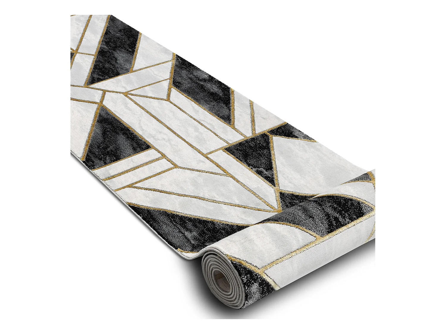 Tapis de couloir EMERALD exclusif 1015 glamour, élégant marbre, géo 70x120 cm