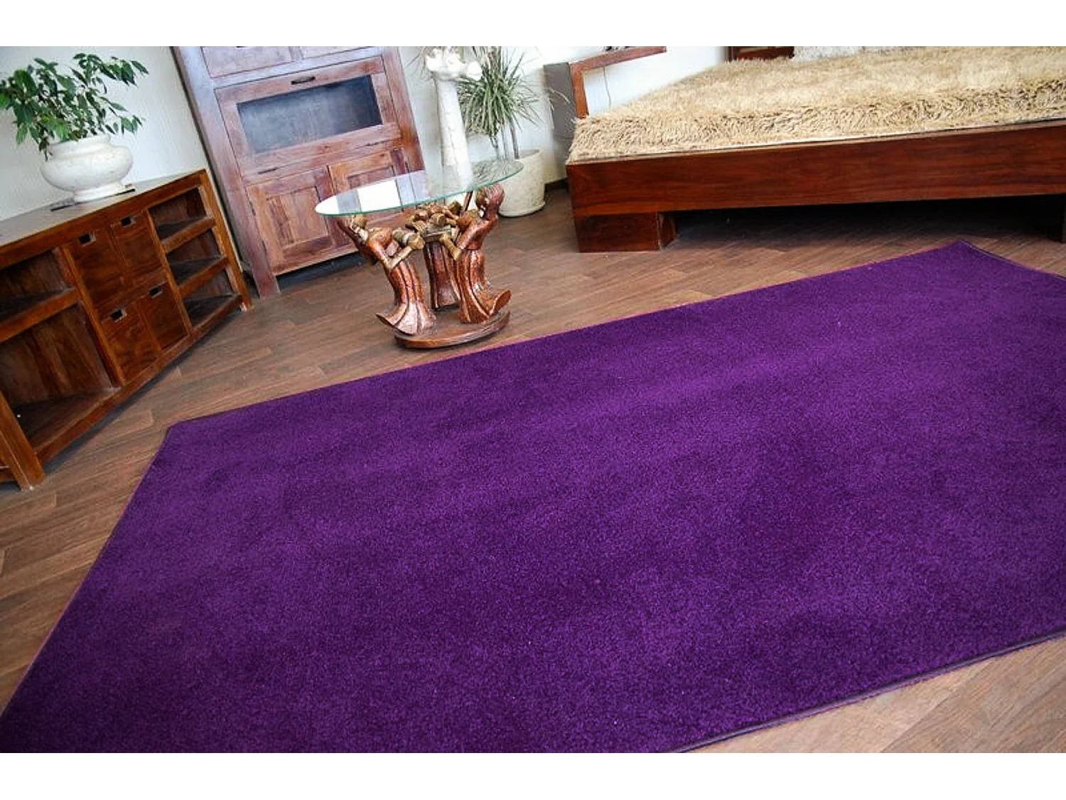 TAPIJT - Vloerbekleding ETON paars 100x500 cm