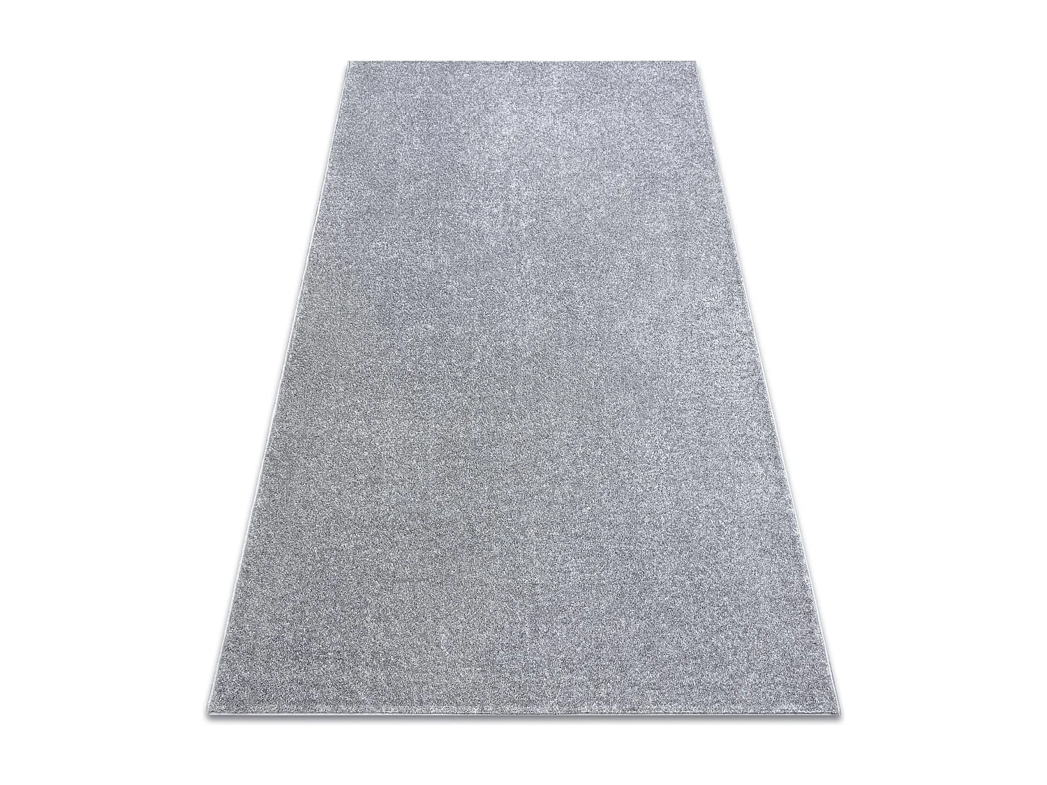 TAPIS - MOQUETTE SANTA FE argent 92 plaine couleur unie 100x200 cm