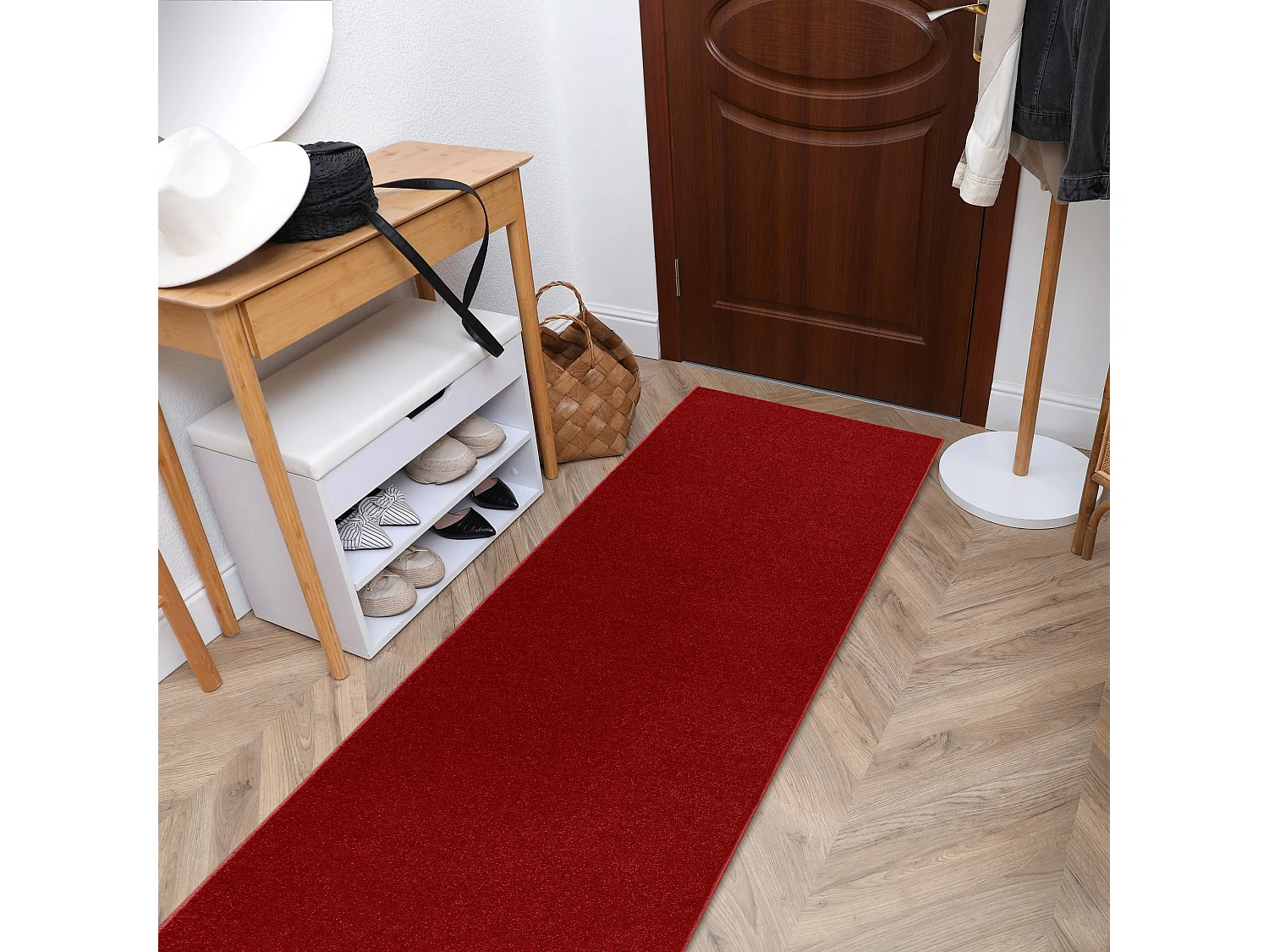 TAPIS DE COULOIR ETON 120 rouge 80x130 cm