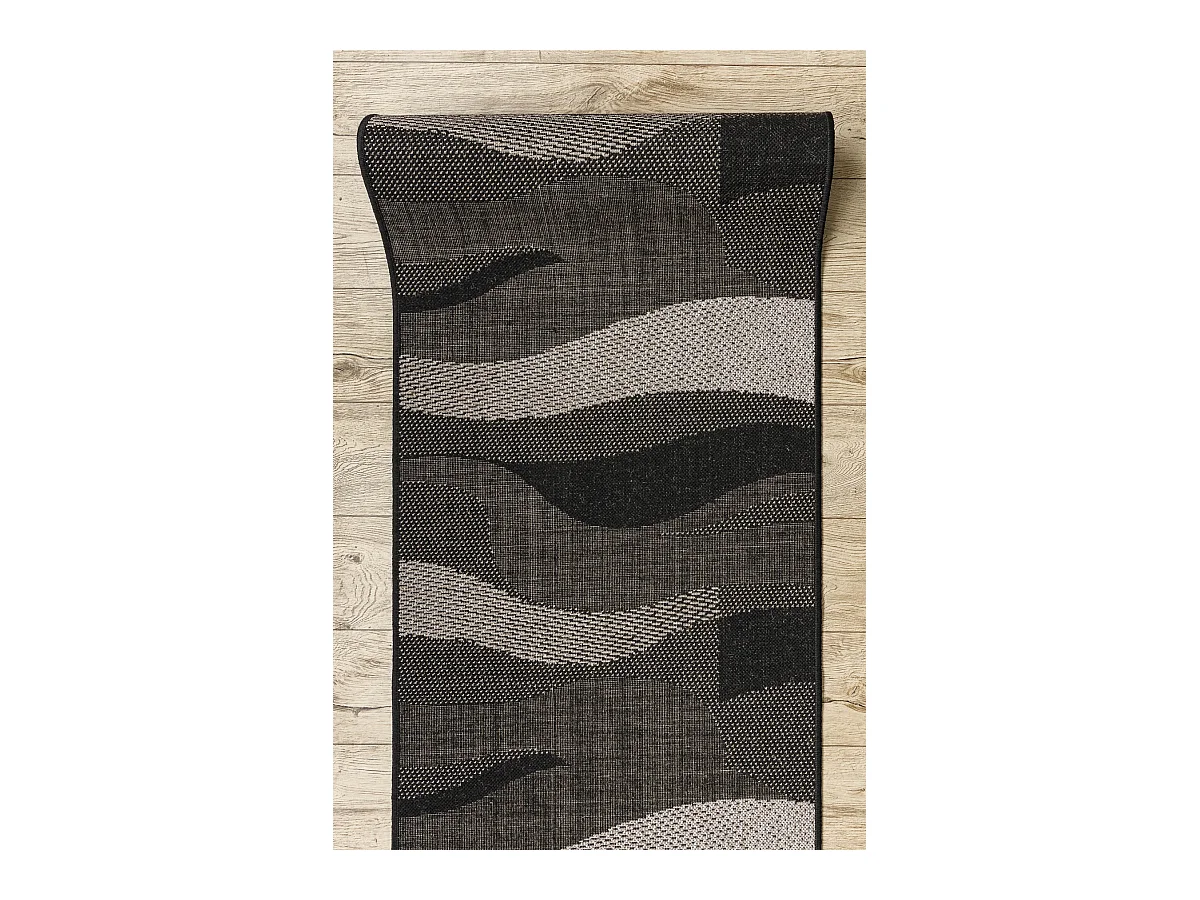 PASSATOIA SIZAL FLOORLUX disegno 20212 nero / argento 80x400 cm