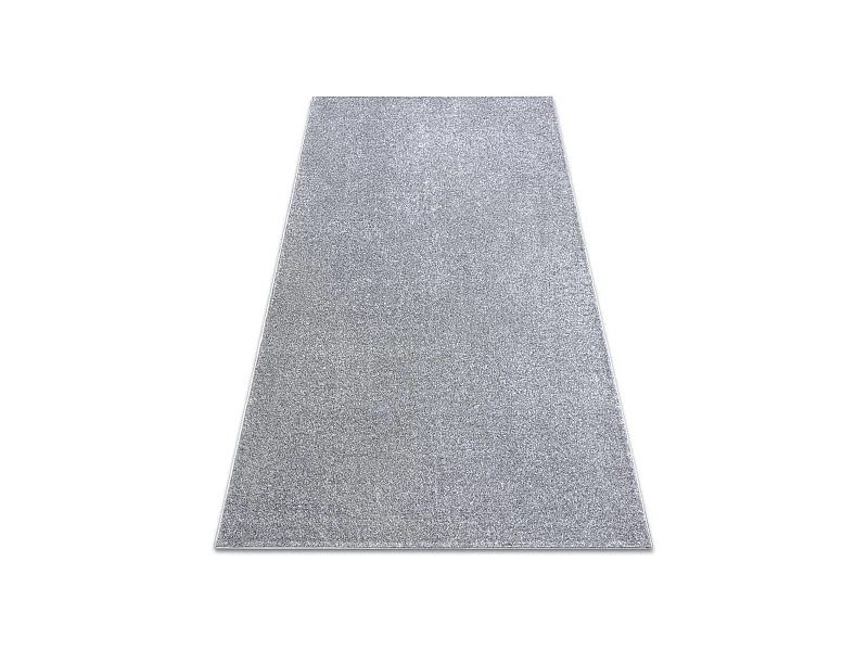 Teppich Teppichboden SANTA FE silber 92 eben, glatt, einfarbig 100x150 cm