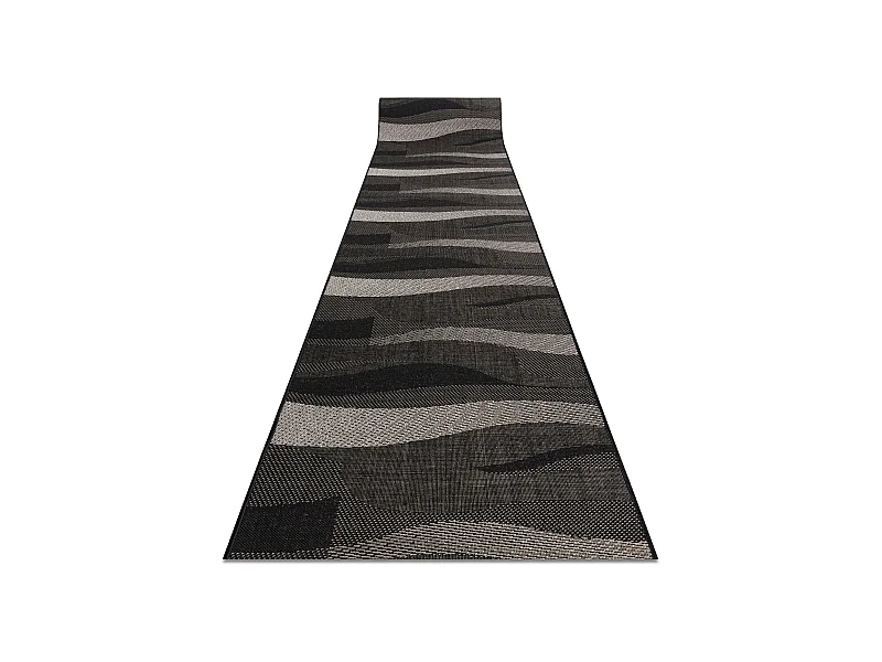 Läufer SIZAL FLOORLUX Modell 20212 black / silver 80x250 cm