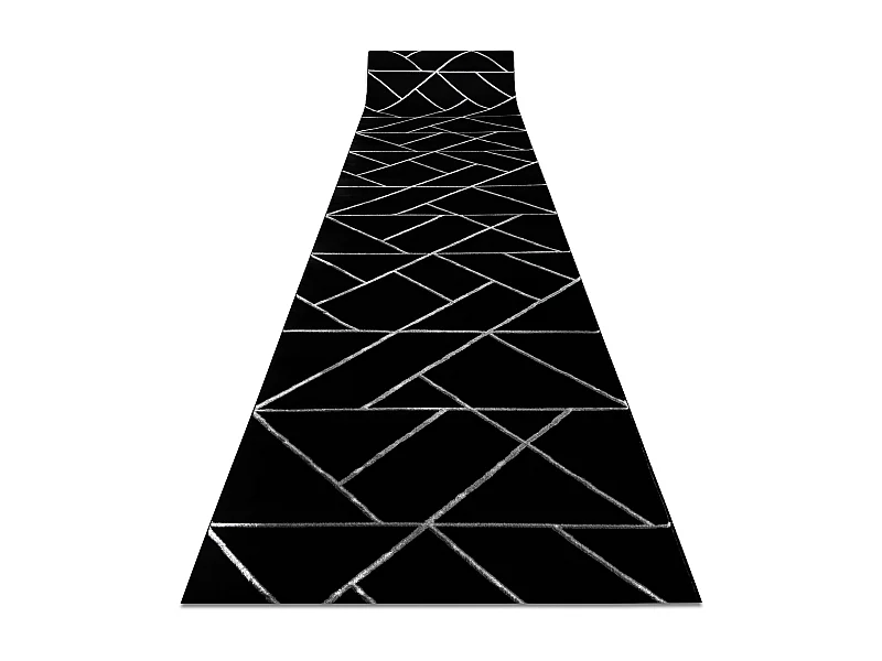 Tapis de couloir EMERALD exclusif 7543 glamour, élégant géométriqu 120x840 cm