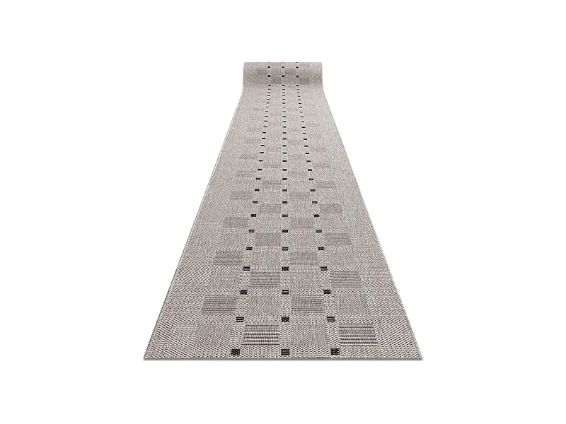 Läufer SIZAL FLOORLUX Modell 20079 silver / black 120x560 cm