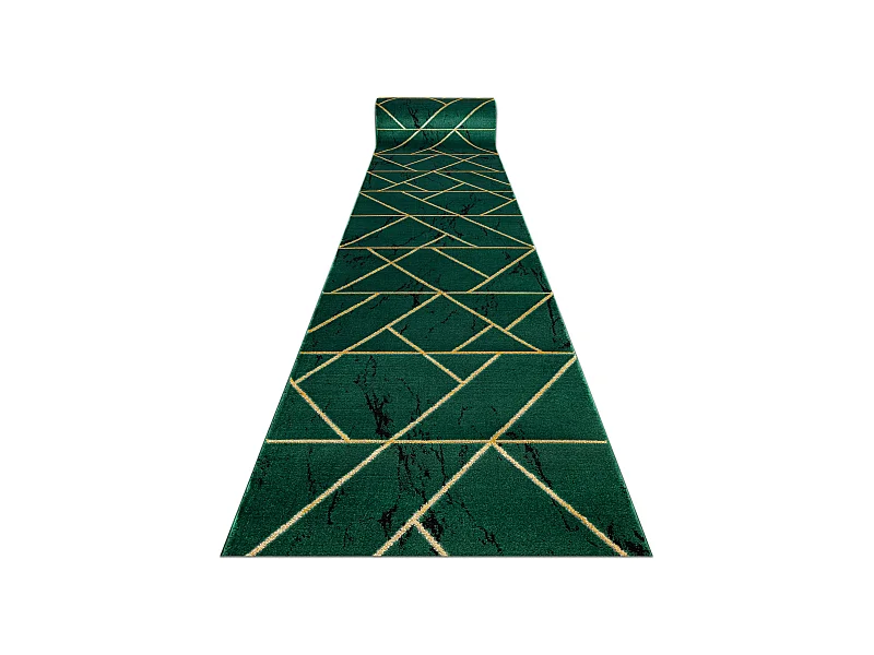 Tapis de couloir EMERALD exclusif 1012 glamour, élégant marbre, géo 100x300 cm