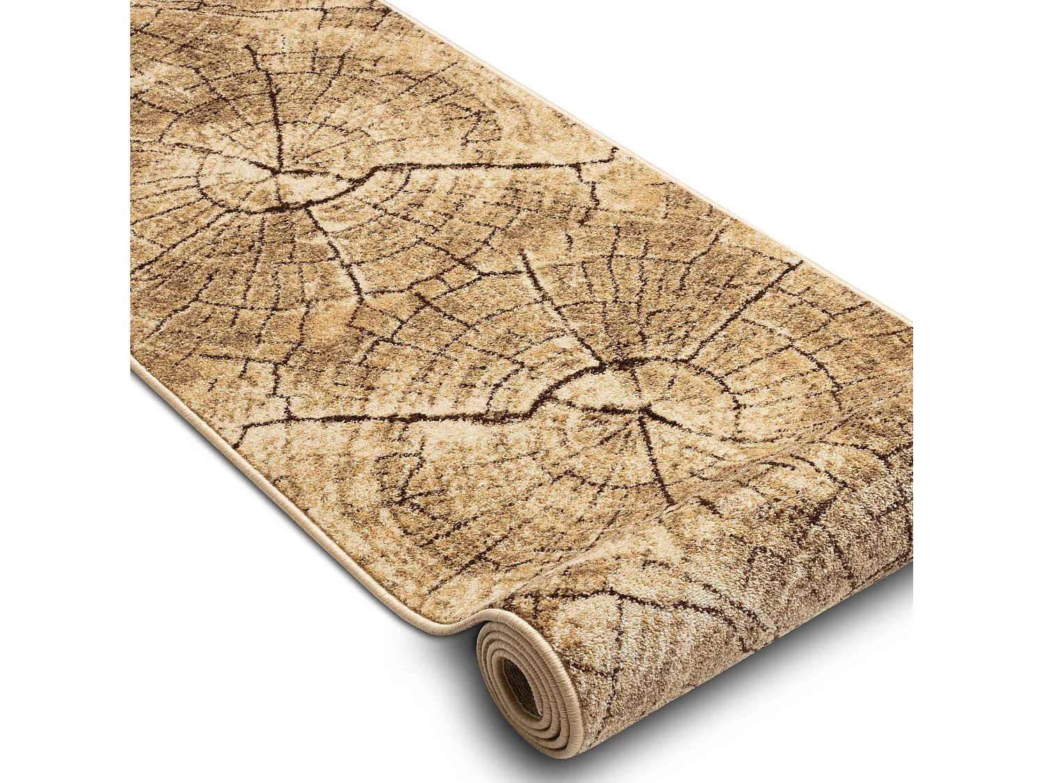 Läufer KARMEL Tronko Baum Holz Nuss 90x130 cm