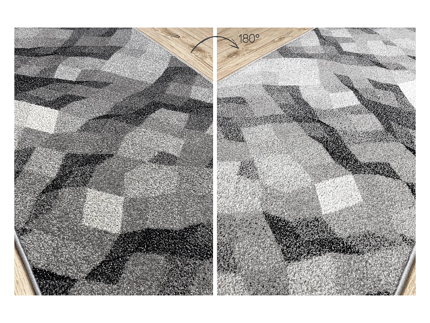 Tapis de couloir SILVER Palanga gris 90x150 cm