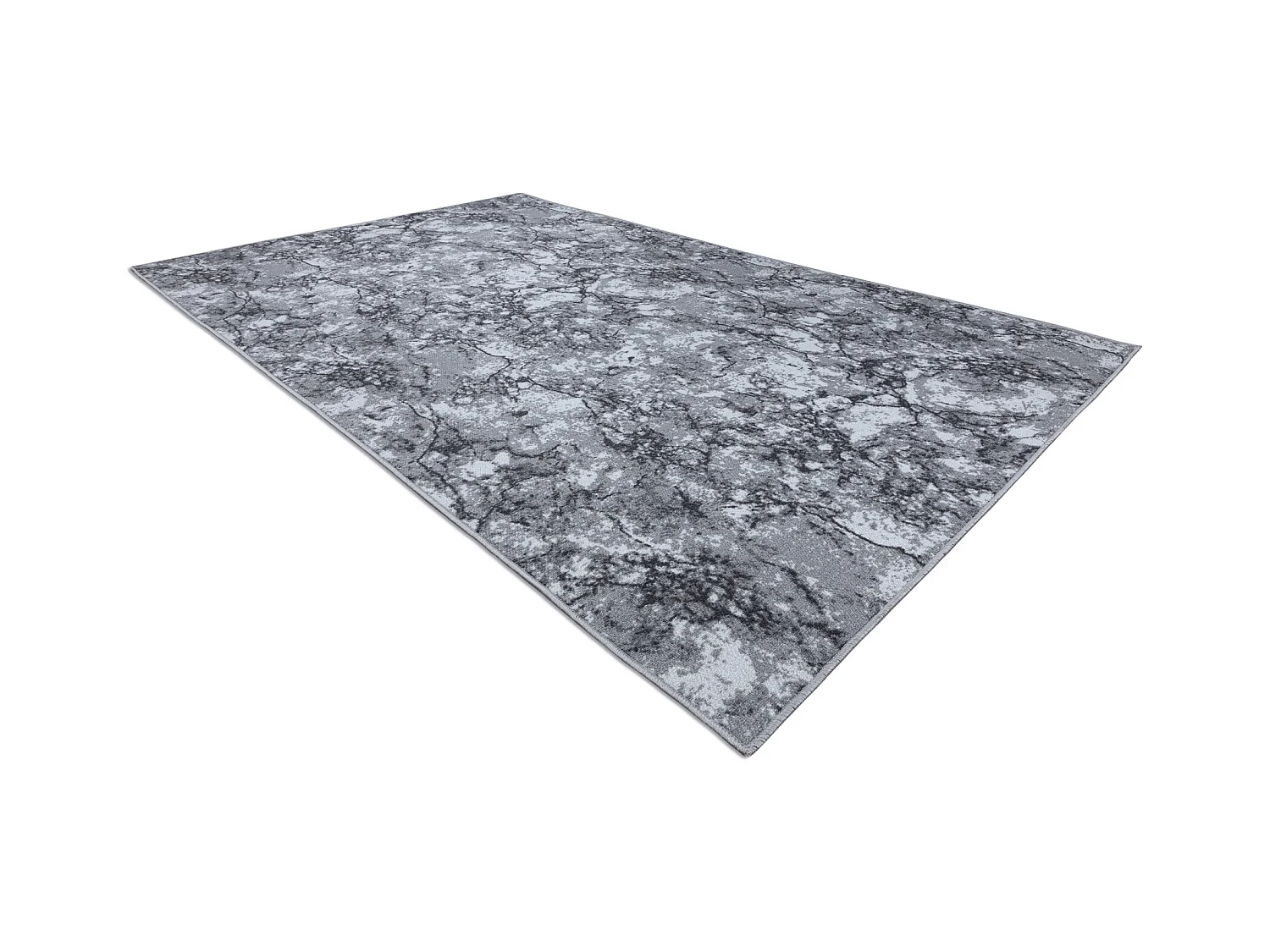 TAPIJT - anti slip vloerbedekking MARBLE marmer, steen grijskleuring 100x450 cm