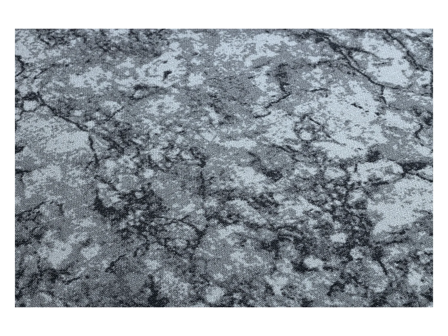TAPIJT - anti slip vloerbedekking MARBLE marmer, steen grijskleuring 100x450 cm