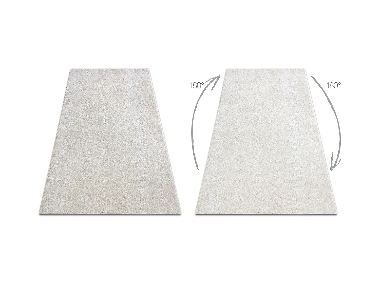 TAPIJT - Vloerbekleding SAN MIGUEL crème 03 , glad , uniform, enkele  250x300 cm