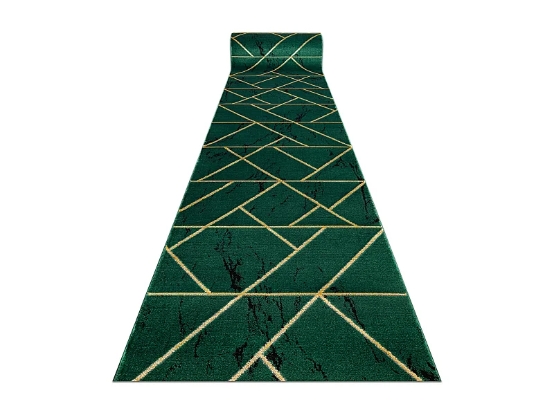 Tapis de couloir EMERALD exclusif 1012 glamour, élégant marbre, géo 120x730 cm