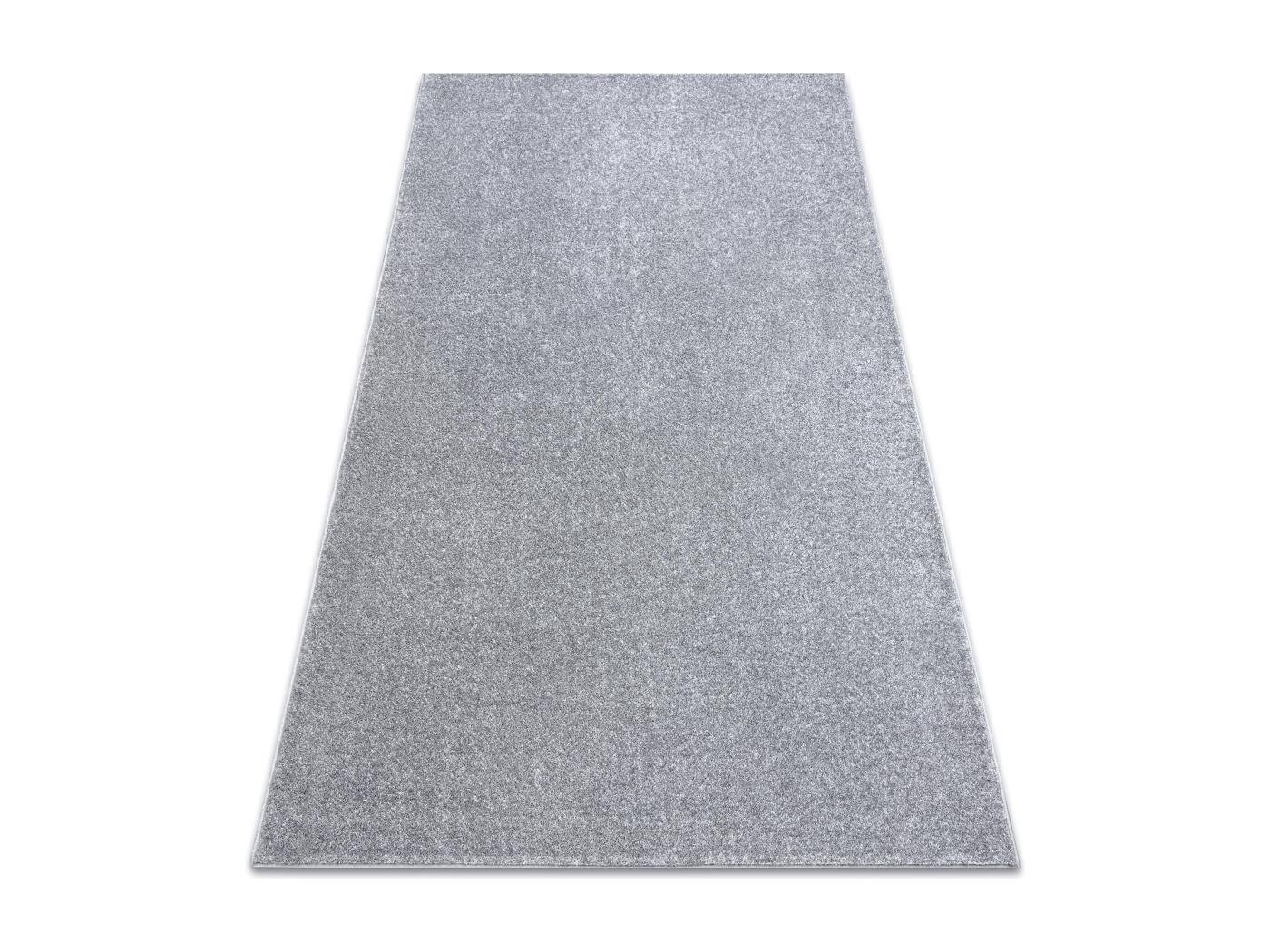 Teppich Teppichboden SANTA FE silber 72 eben, glatt, einfarbig 300x500 cm