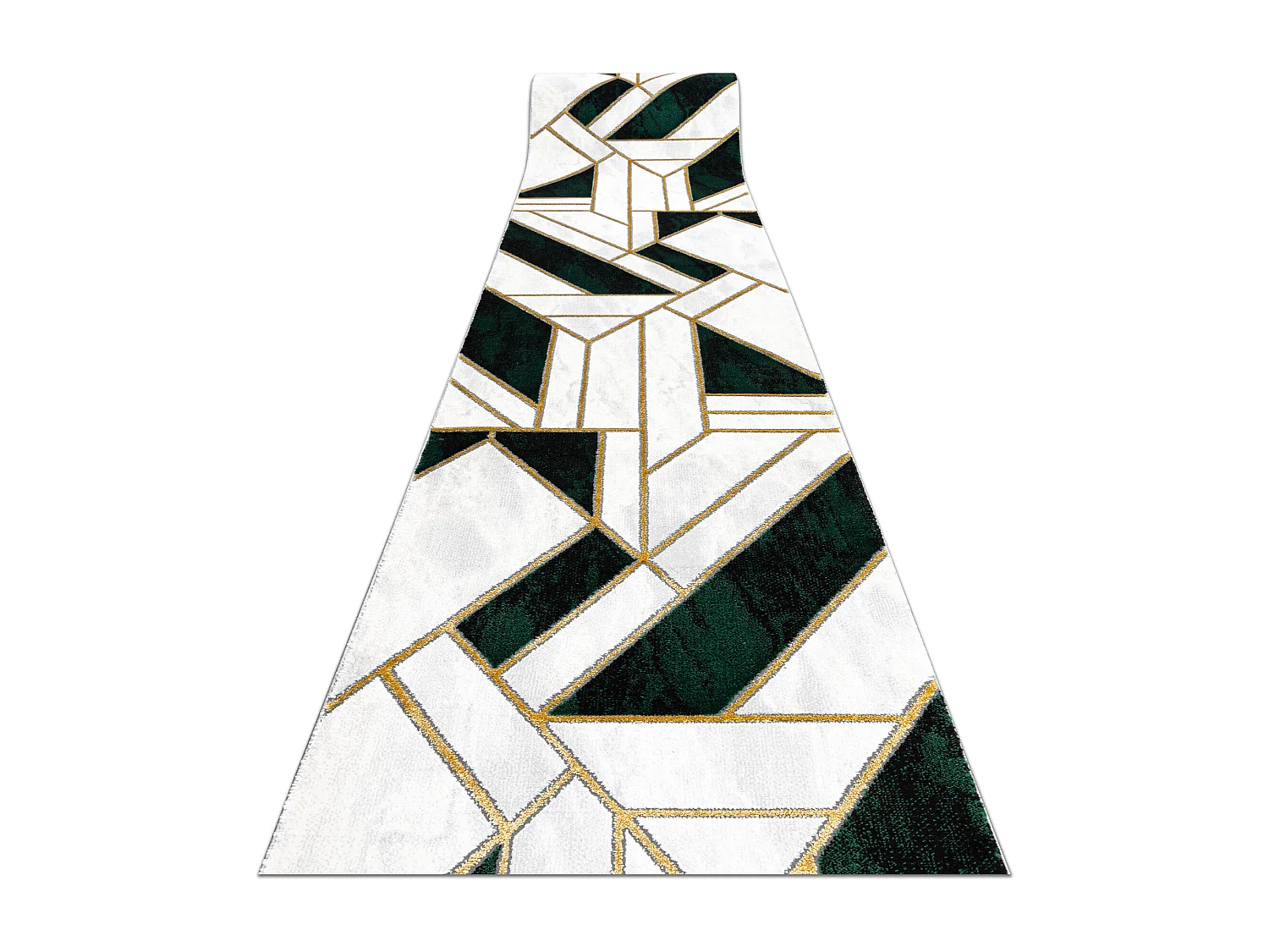 Alfombra de pasillo EMERALD exclusivo 1015 glamour, elegante mármol,  100x1200 cm