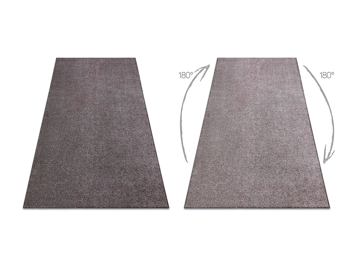 Teppich Teppichboden SANTA FE braun 42 eben, glatt, einfarbig 150x300 cm