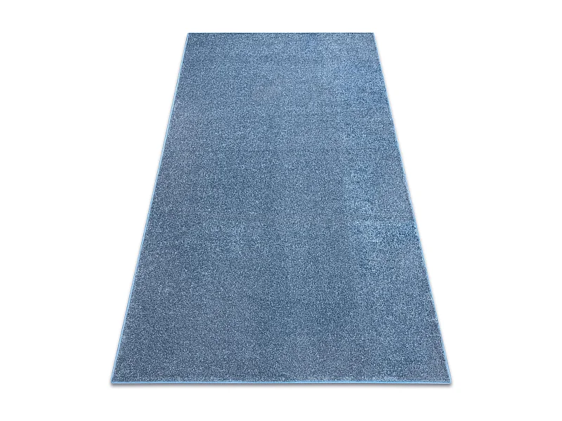 Teppich Teppichboden SANTA FE blau 74 eben, glatt, einfarbig 100x400 cm