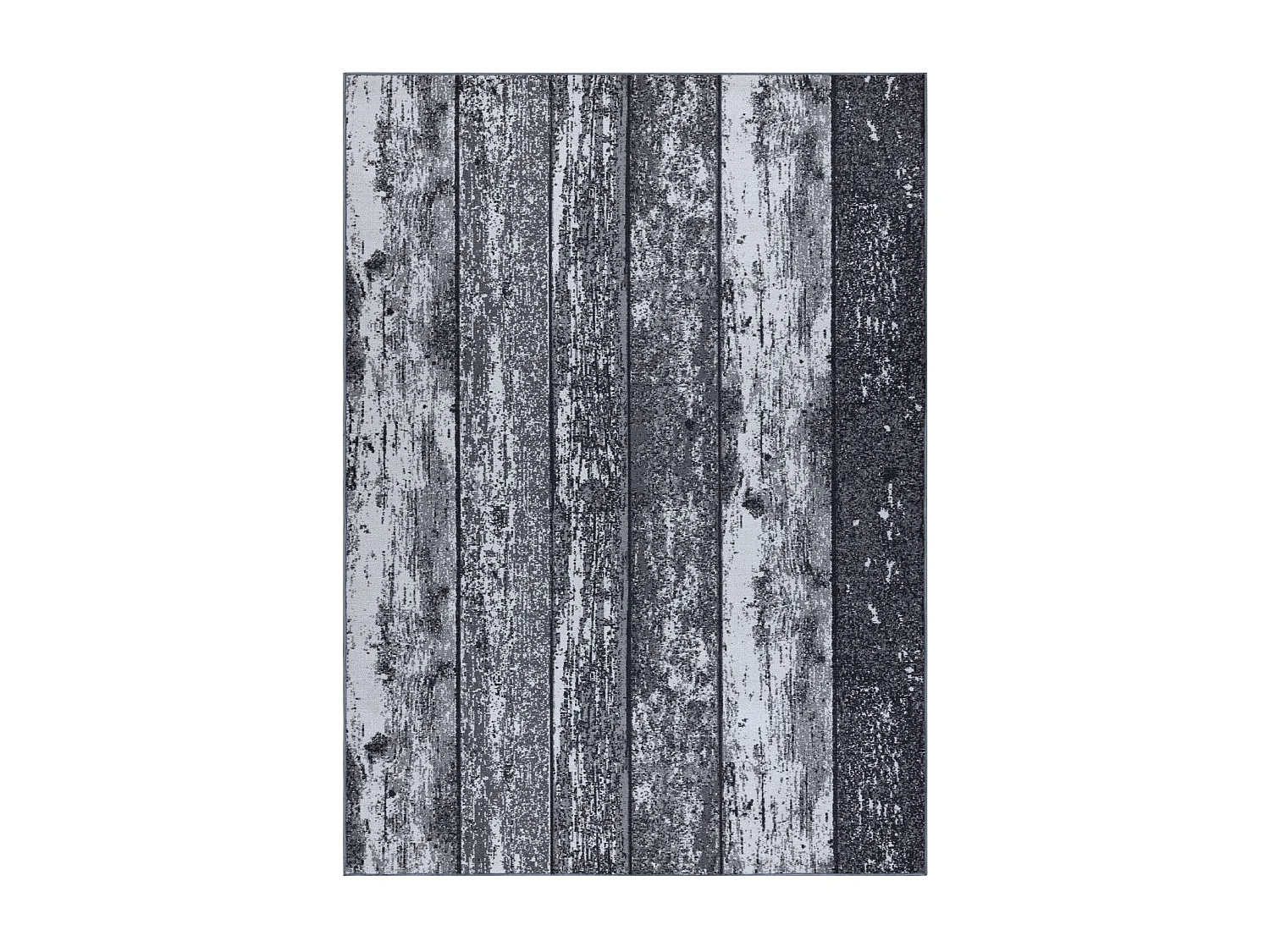 TAPIJT - Vloerbekleding anti slip WOOD hout, raad grijskleuring 150x250 cm