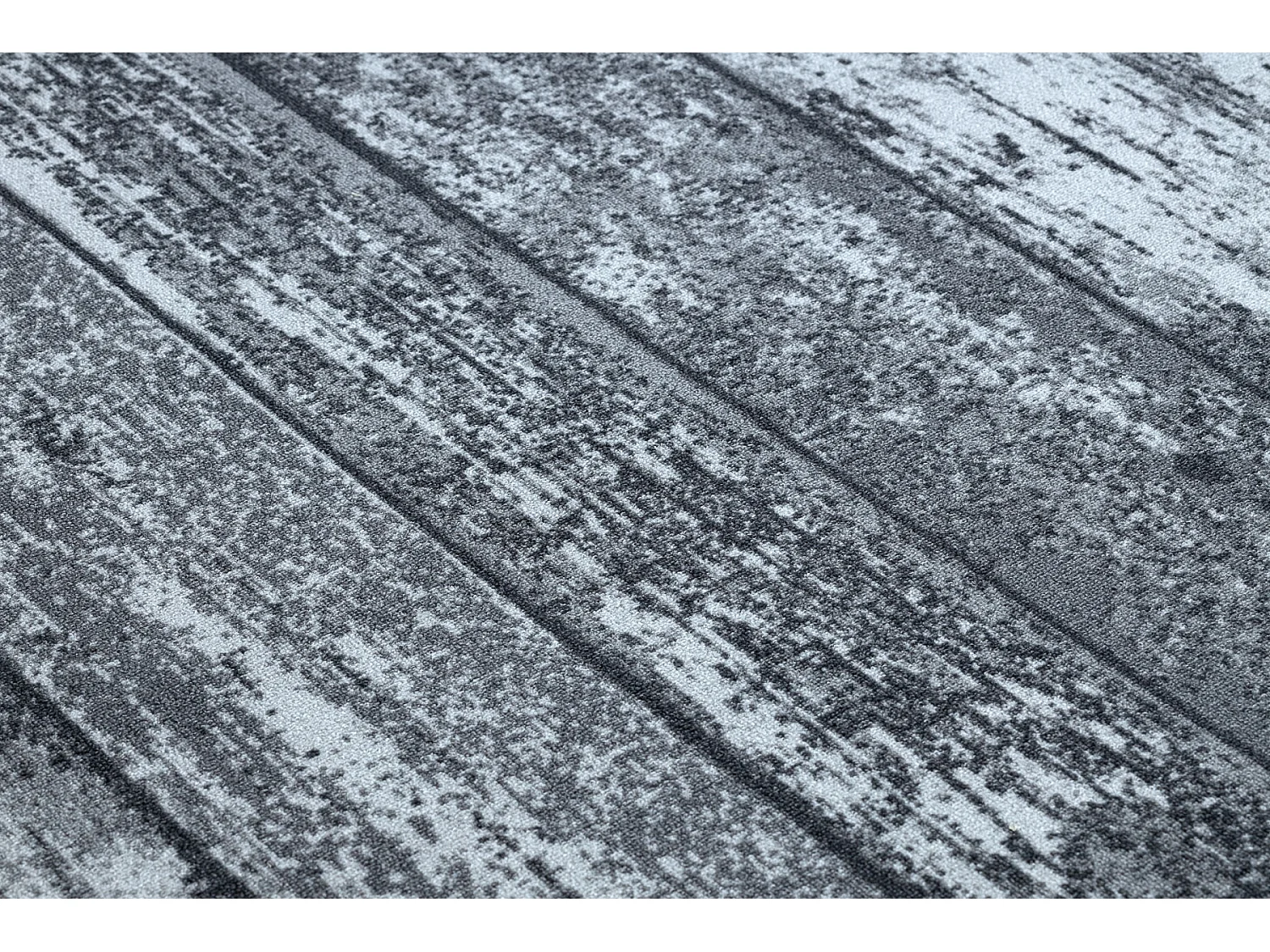 TAPIS - MOQUETTE antidérapant WOOD bois planche gris 100x150 cm