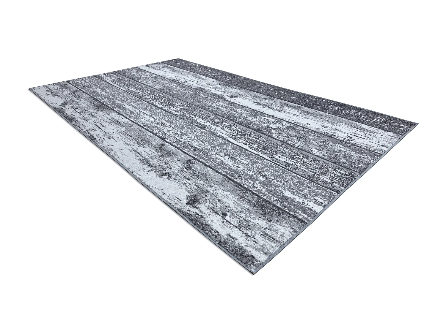 TAPIS - MOQUETTE antidérapant WOOD bois planche gris 150x400 cm