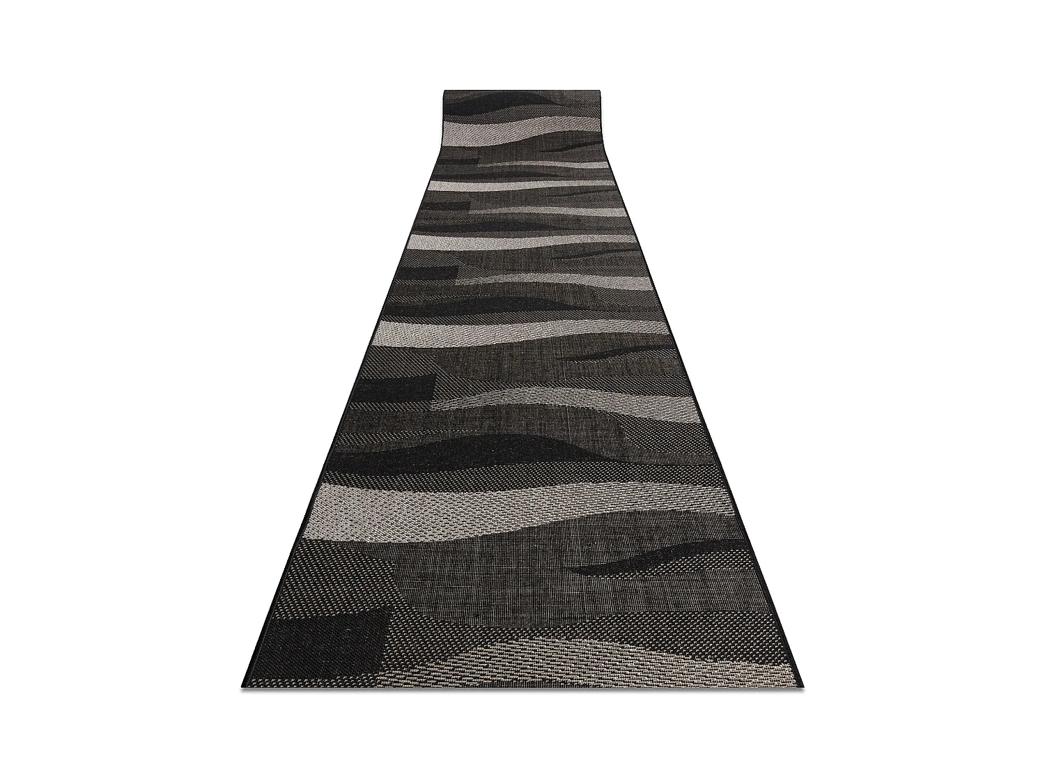 PASSATOIA SIZAL FLOORLUX disegno 20212 nero / argento 120x300 cm