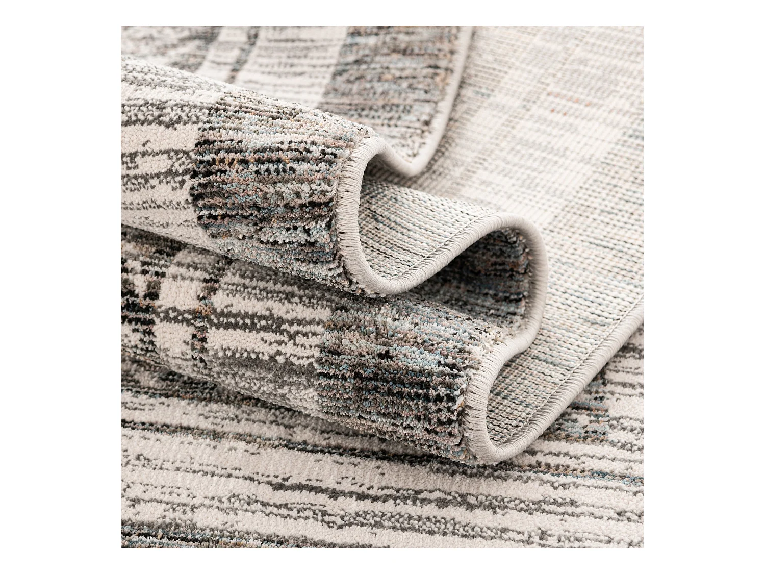 Teppich 80x300 Grau Zora Mosaic